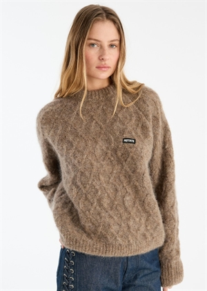 Fluffy knit jumper Pine Bark ROTATE By Birger Christensen 